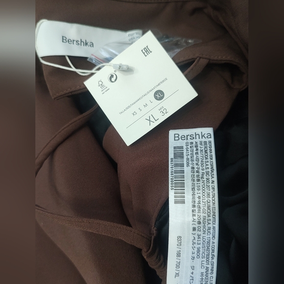 Bershka Brown Open Back Strappy Crop Blazer XL NWT - Picture 12 of 13